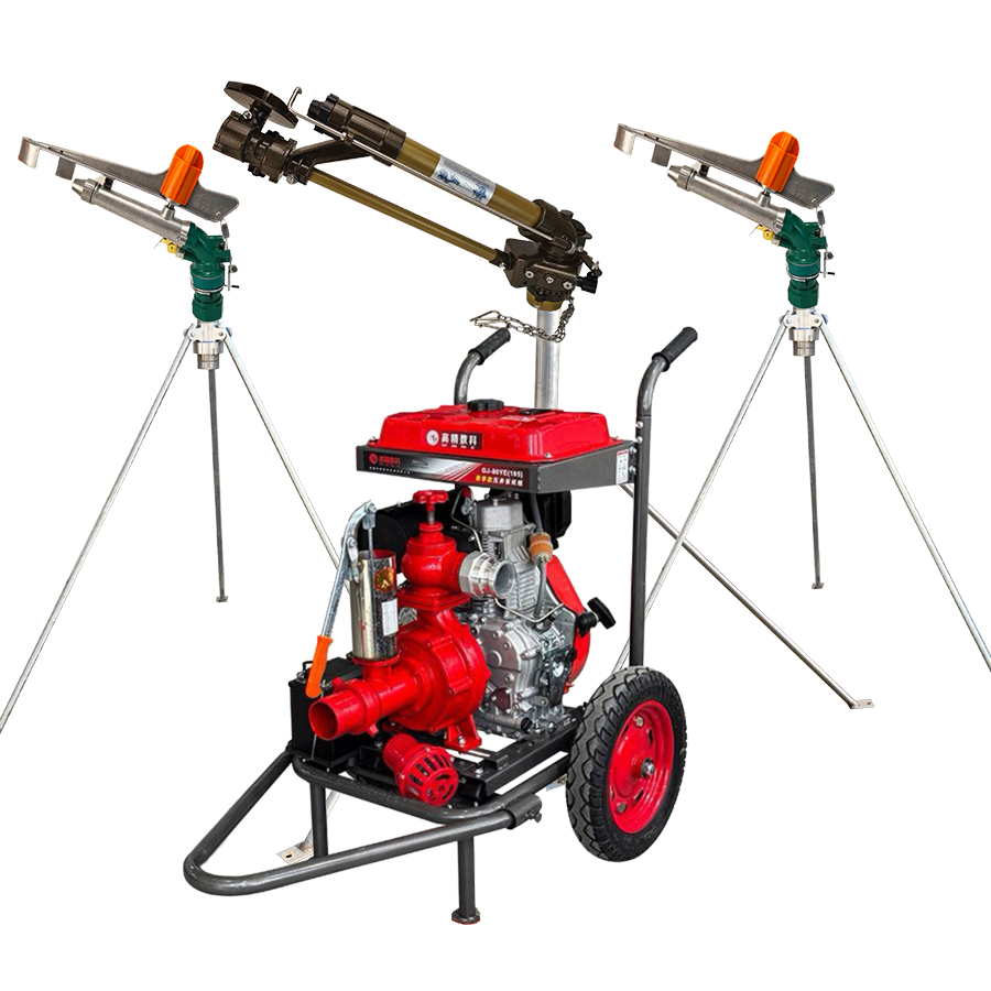 贺州一体式灌溉机组 全套喷枪水带配齐 抗旱浇地神器